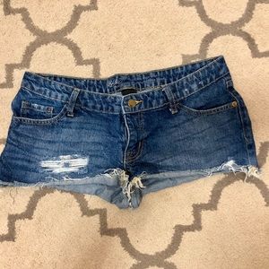 Mossimo Low Rise Short Short Denim Shorts